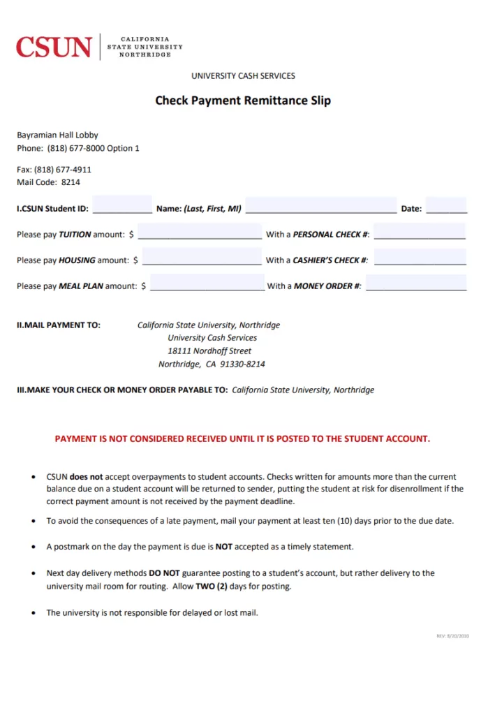 payment remittance template