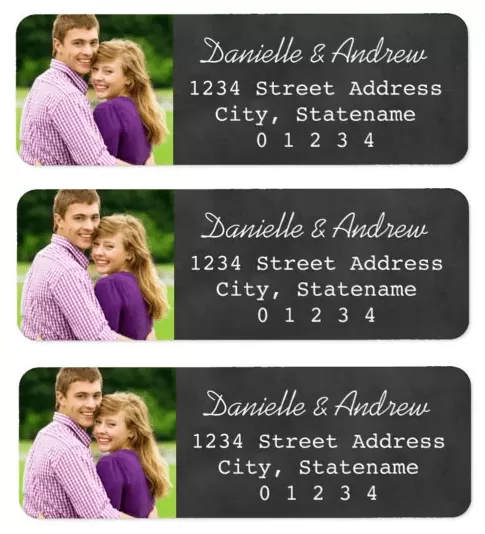 Photo Address Label Template