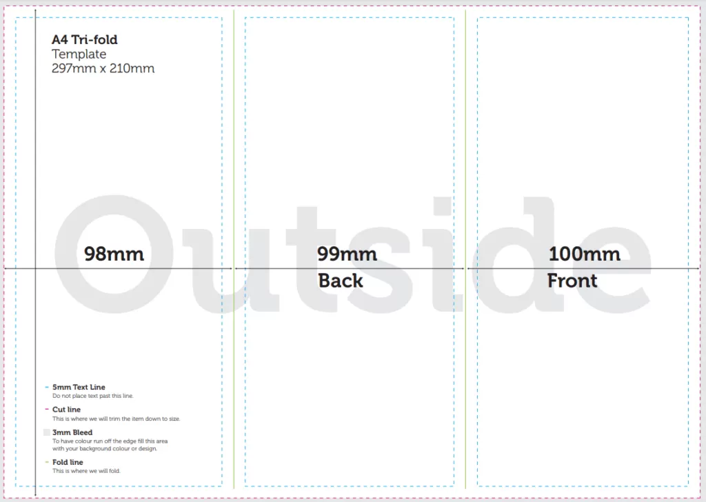 Tri-fold brochure format