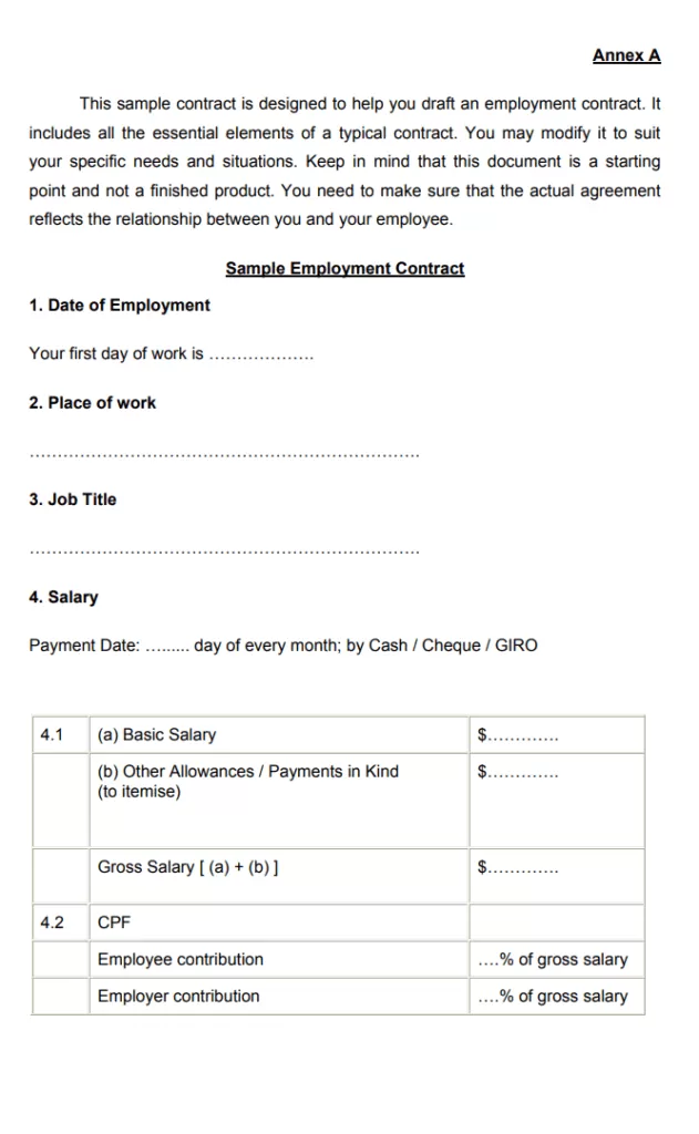 Employment Agreement Sample