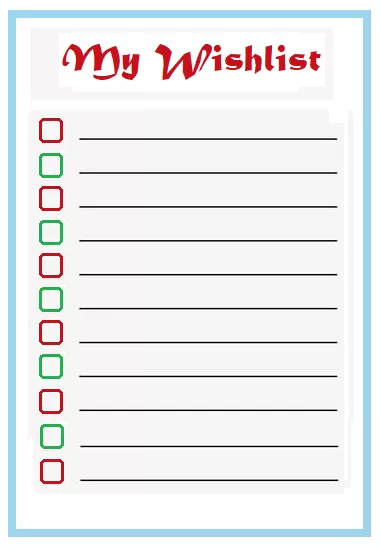 My Christmas List Template