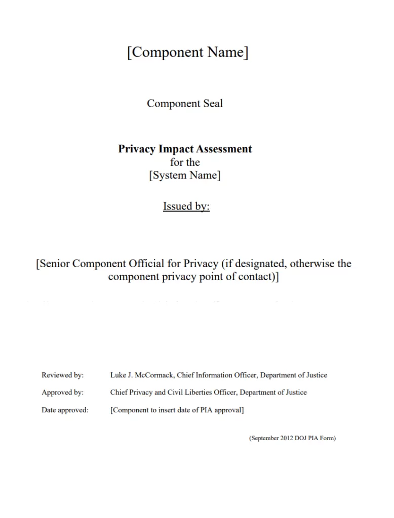 Policy Impact Assessment Template