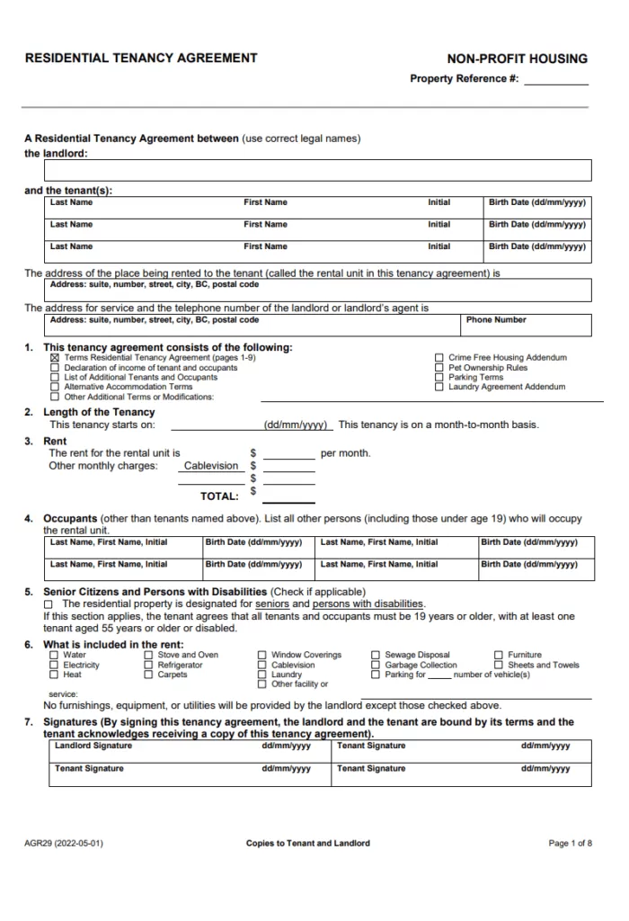 Simple Tenancy Agreement Template