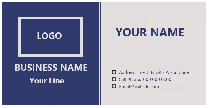 Visiting Card template