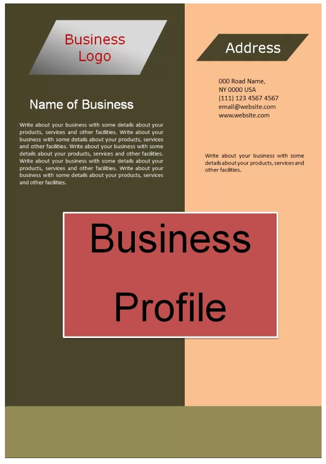 Business Profile Template