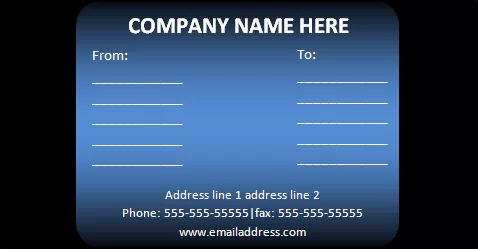 Mailing Label Design Template