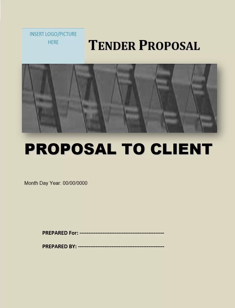 Tender Proposal Format