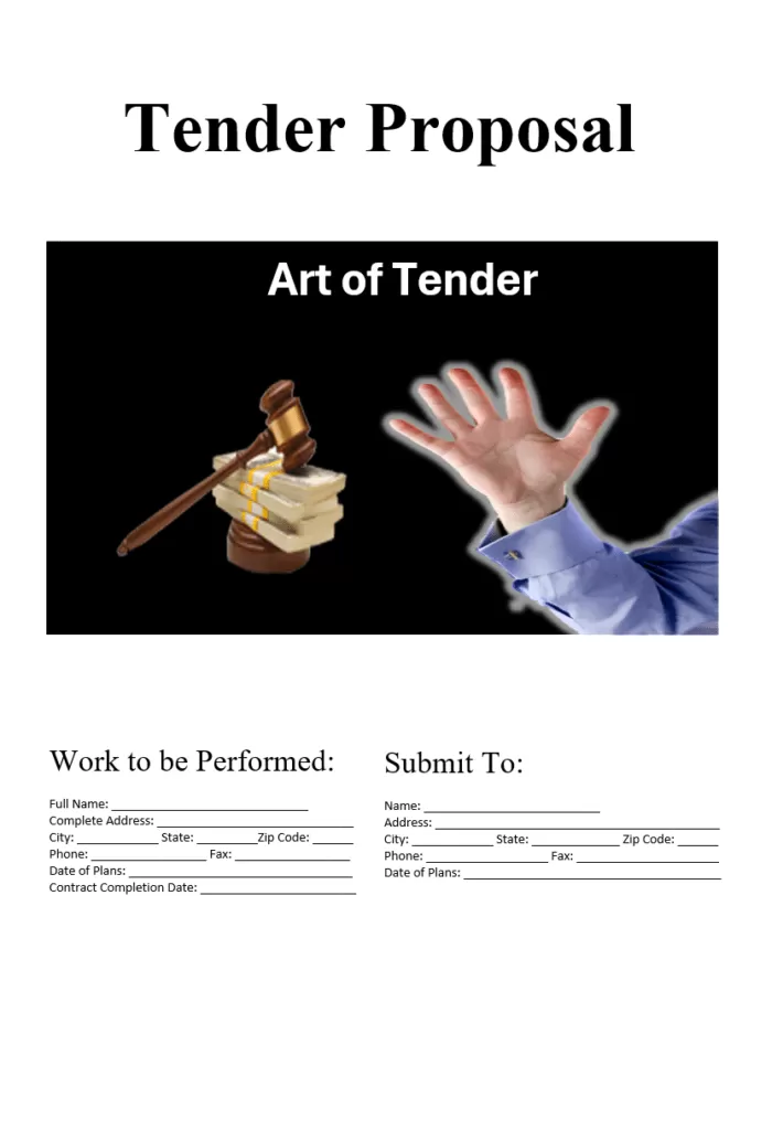 Tender Proposal Template